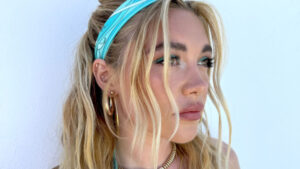 Florence Pugh’s Turquoise Eyeliner Is the Summer Makeup Trend to Watch — See Photos